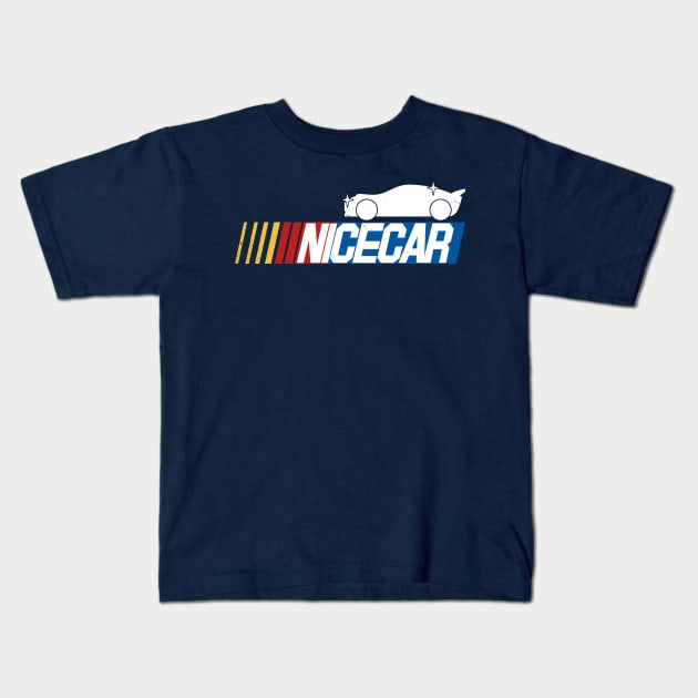 Car Racing Logo Parody For Drivers Race Cars and Car Lovers Kids T-Shirt by BoggsNicolas